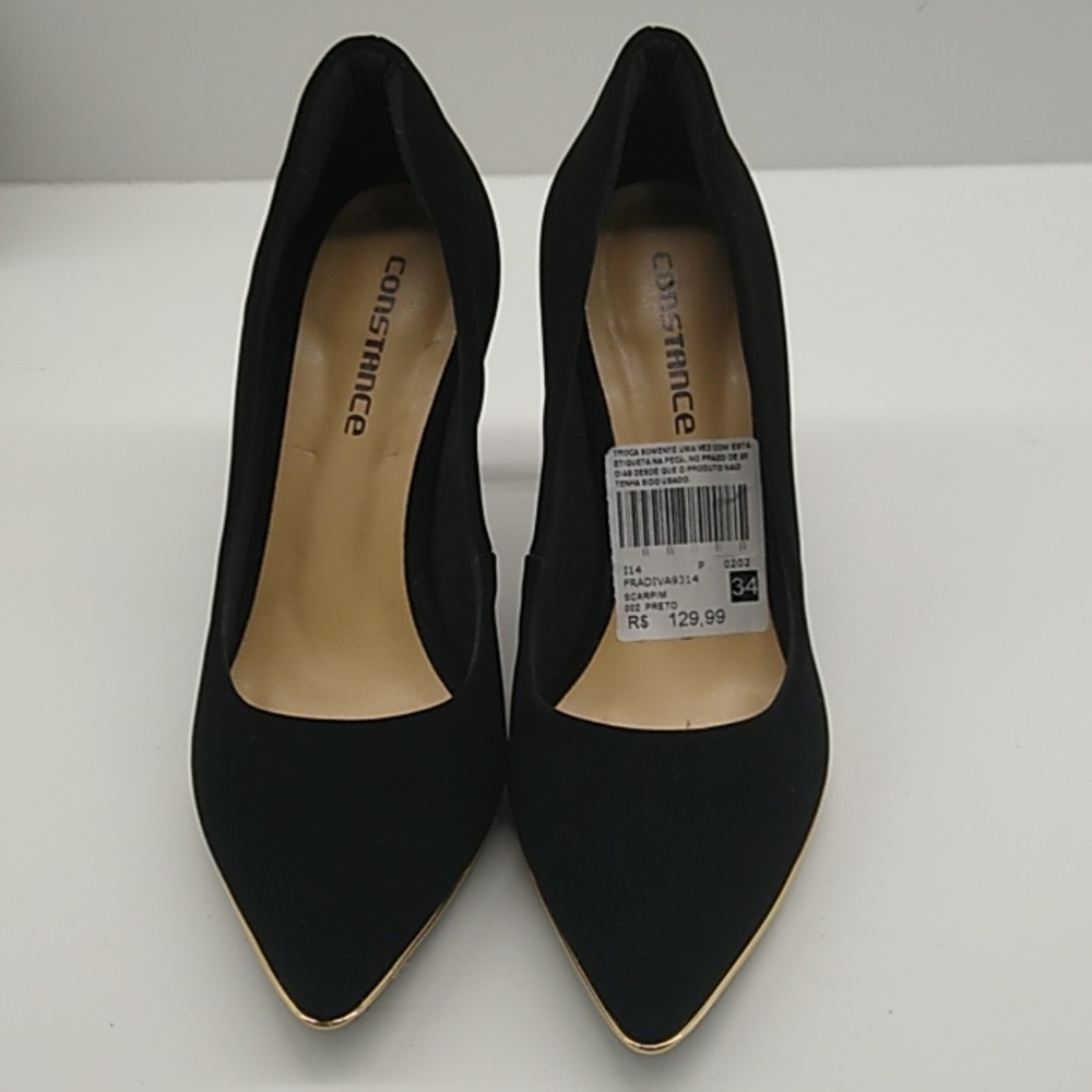 Constance Black Suede Shoes Size 34